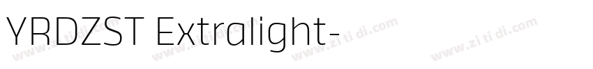 YRDZST Extralight字体转换